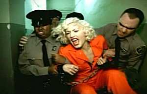A screen shot from No Doubt's music video.