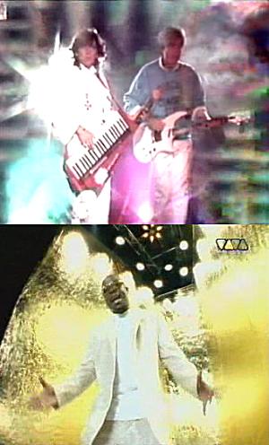 2 screen shots from its music video.
